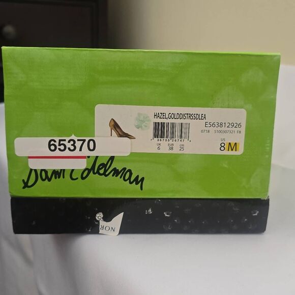 Sam Edelman Hazel Point Toe Pump Gold Distressed Leather, Sz 8M, NIB - Picture 9 of 9